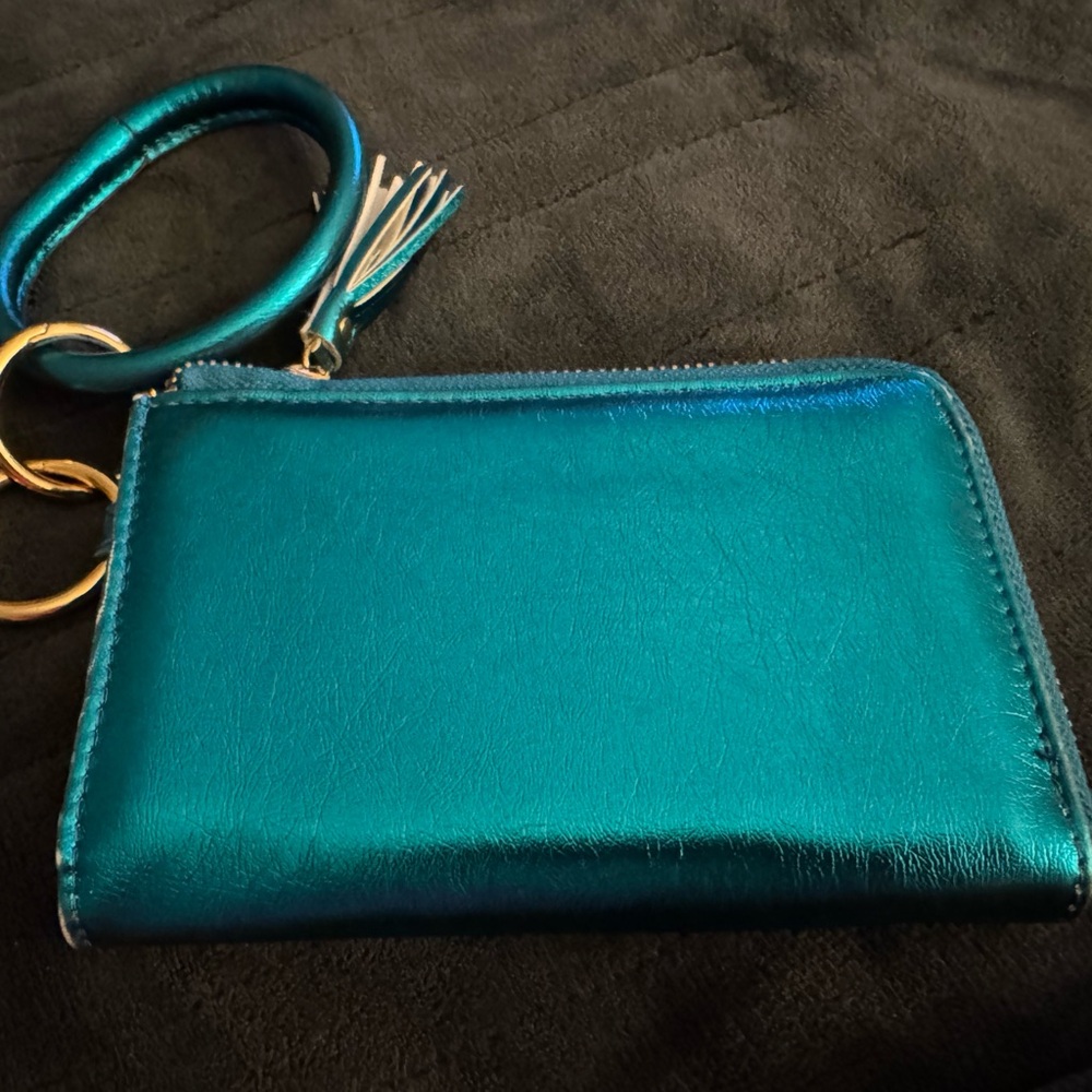 Teal Wristlet Clutch